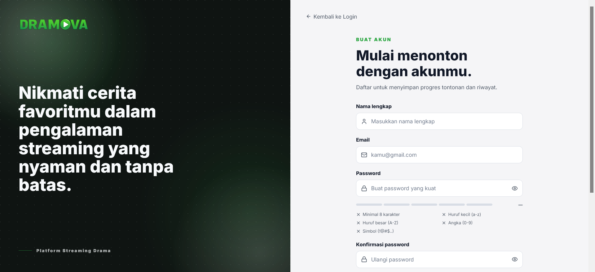 Sign Up Page