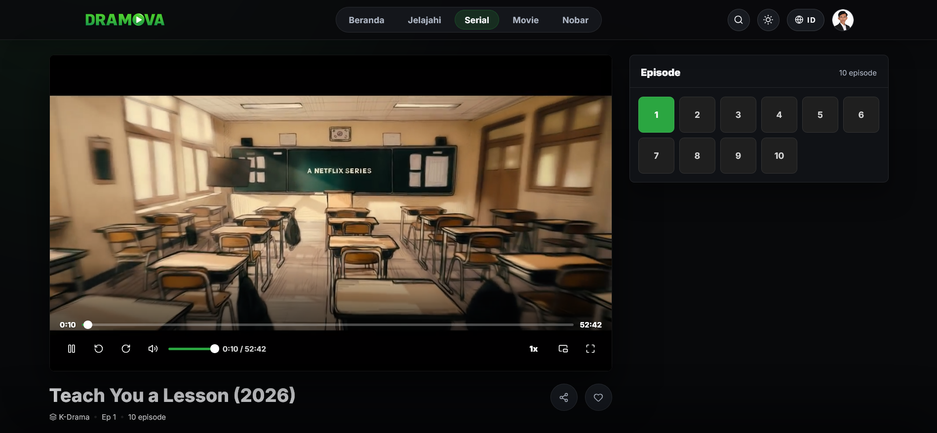Video Player Page