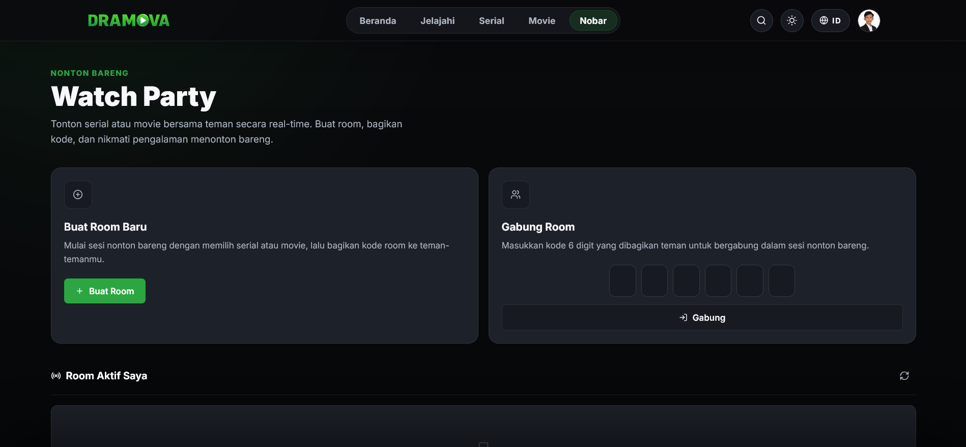 Watch Party Page