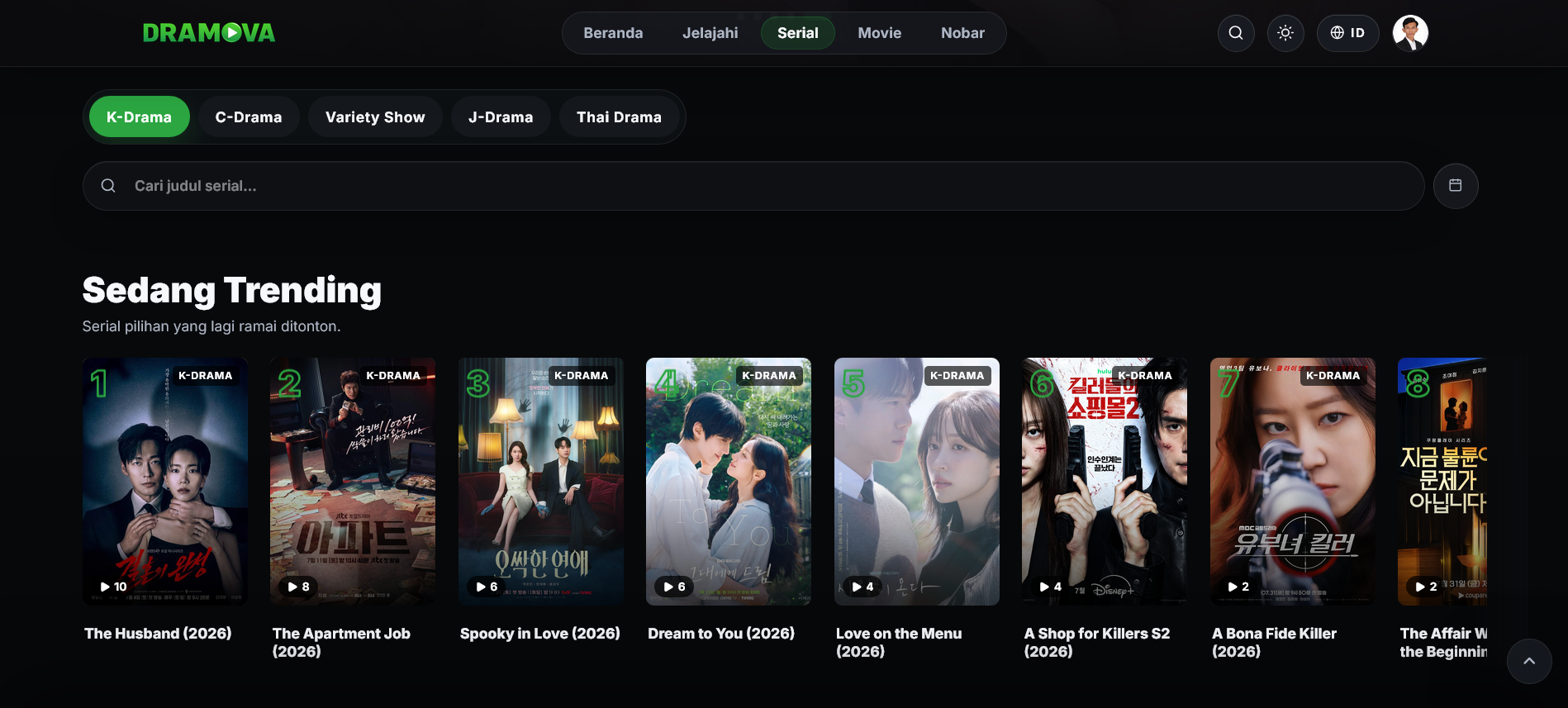 Series Directory Page