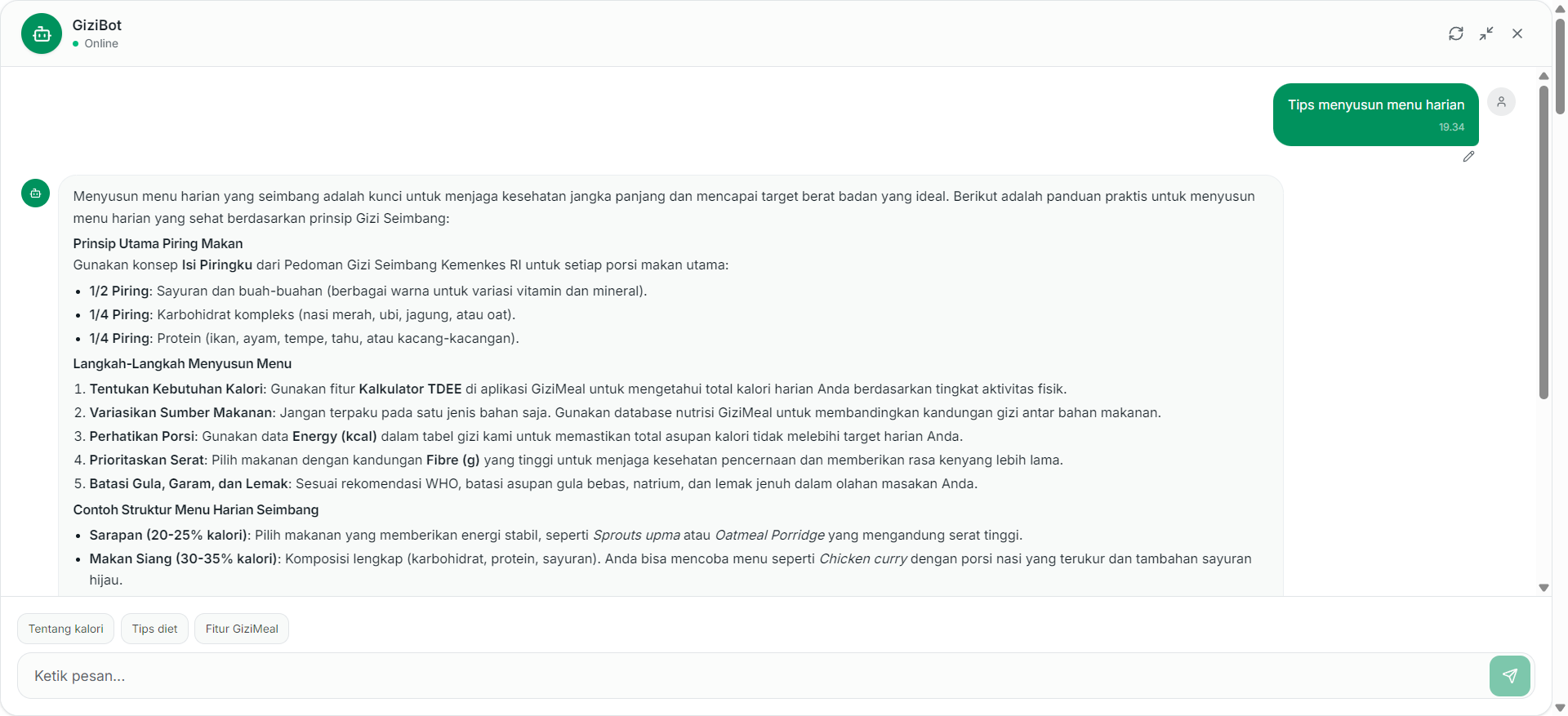 Chatbot Assistant Page