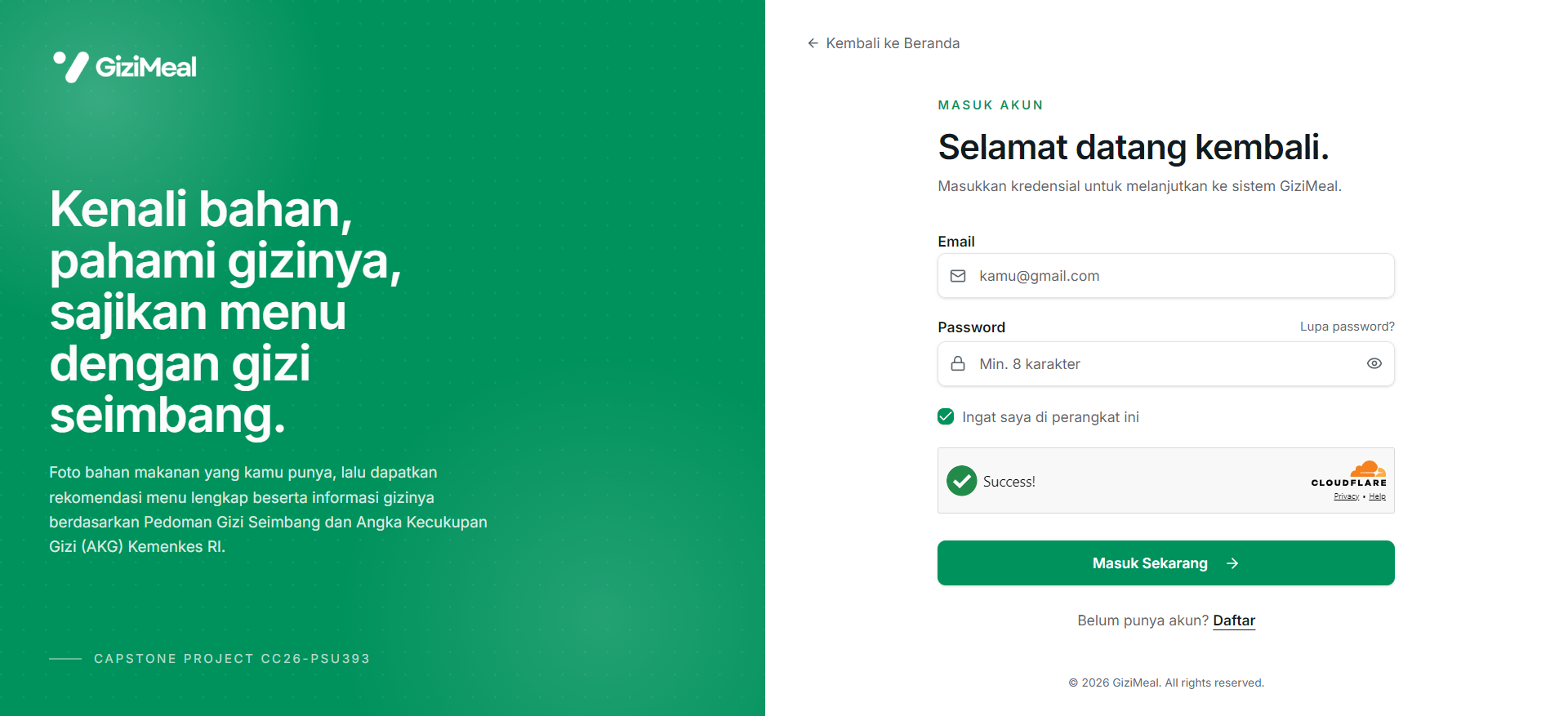 Login Page