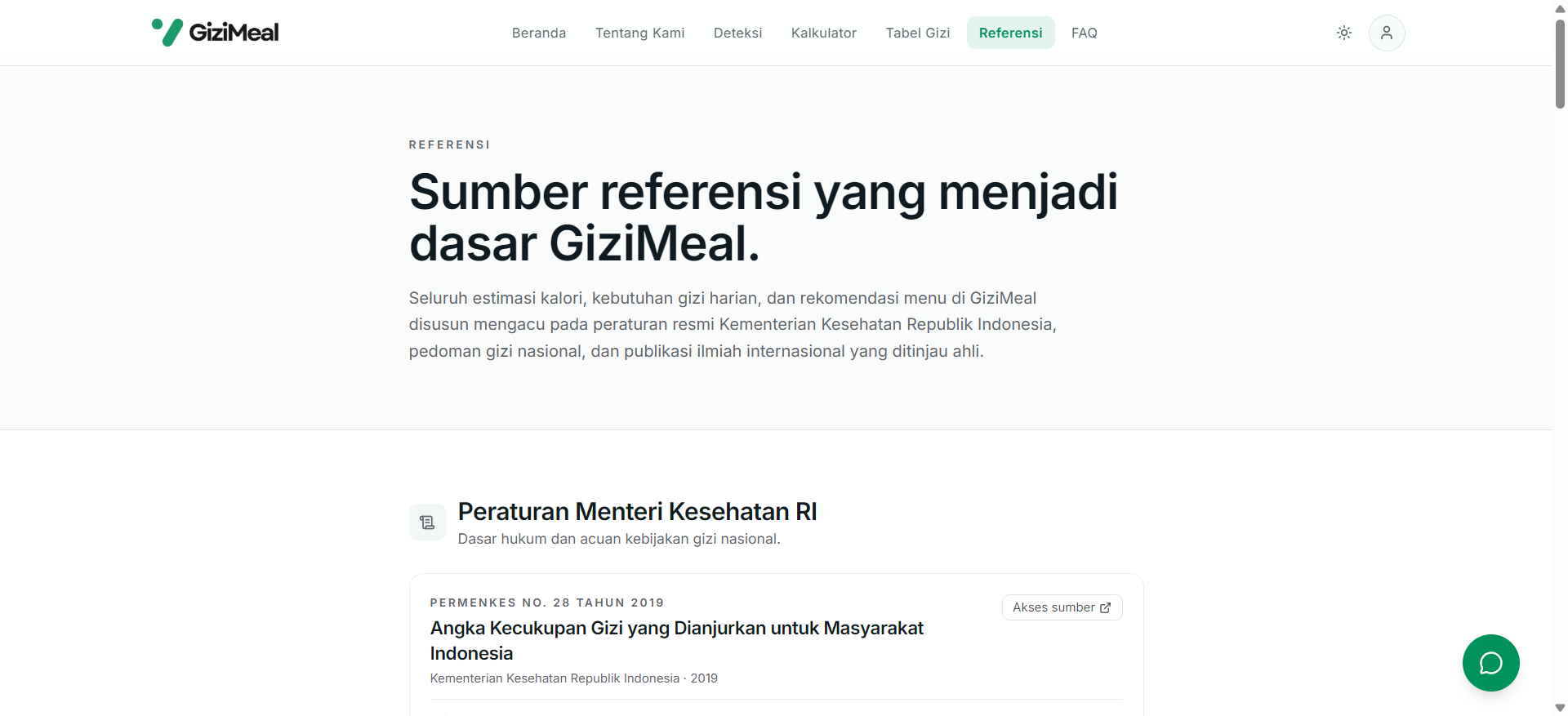 Nutrition Reference Page
