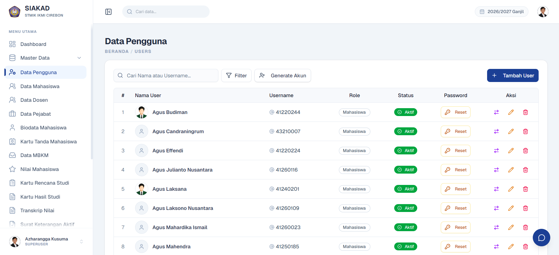 User Management Page