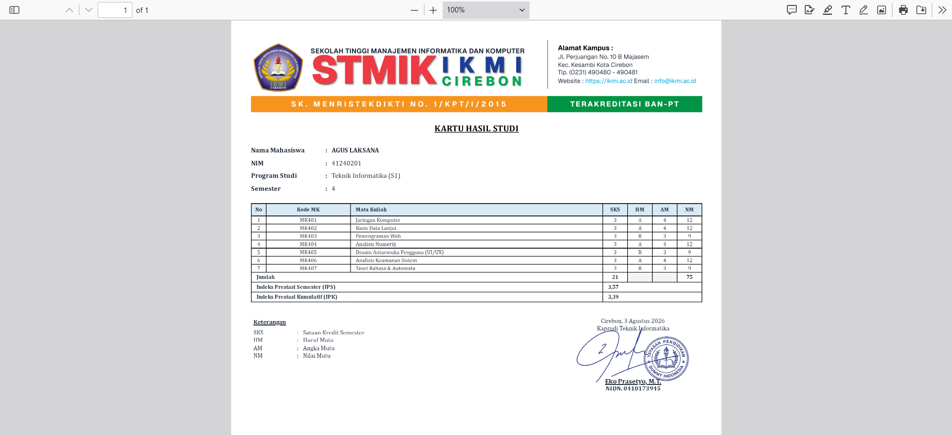 Print Grade Report (KHS)