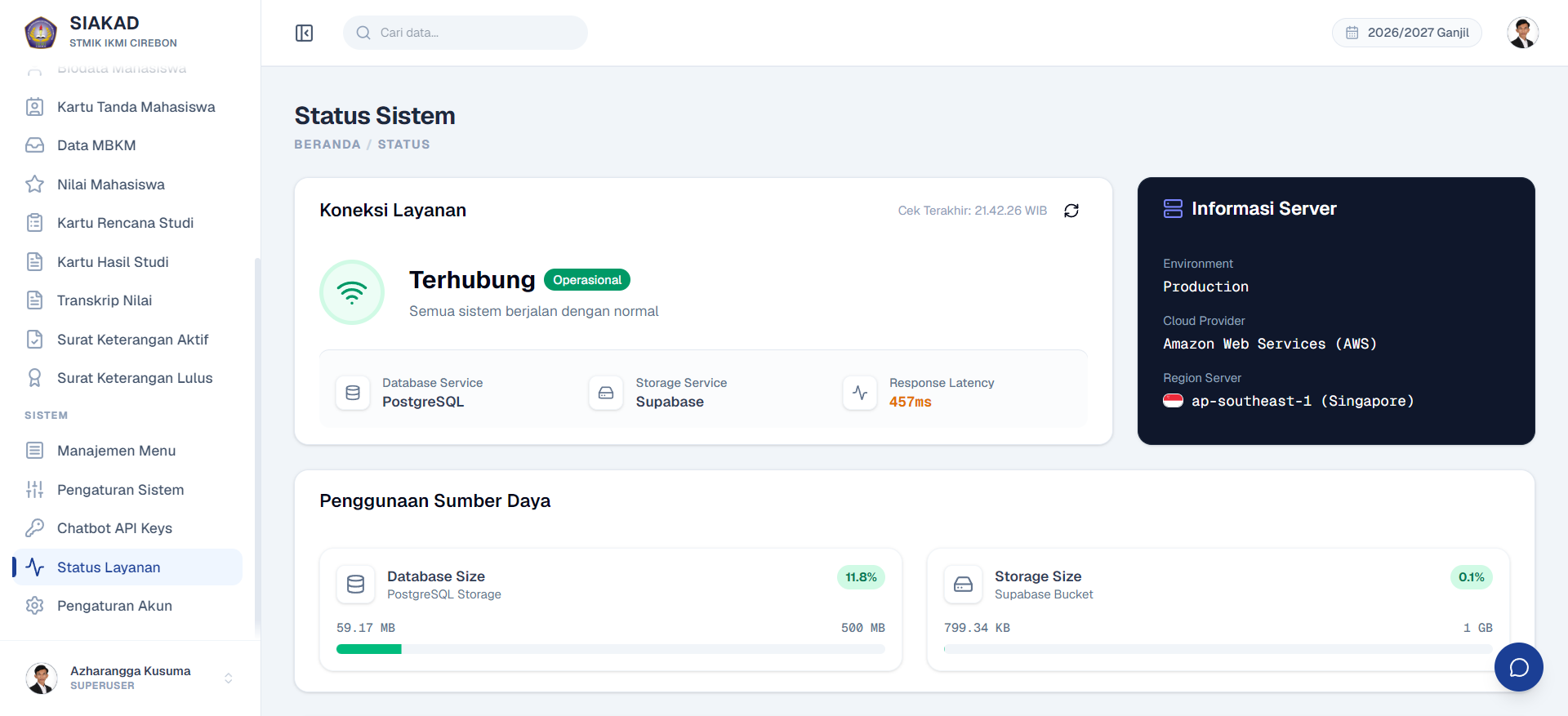 System Status Page